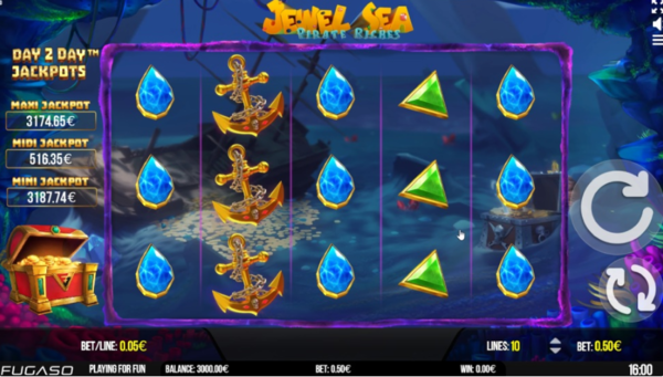 Jewel Sea Pirate Riches Spilleautomat
